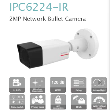 IPC6224-IR 3.6MM 2MP Network Bullet Camera